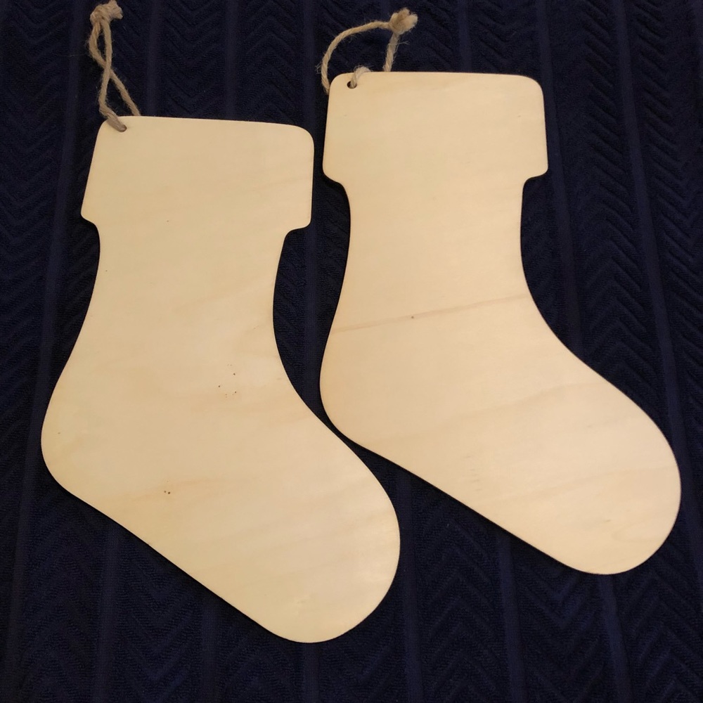DIY Unfinished Wooden Stockings